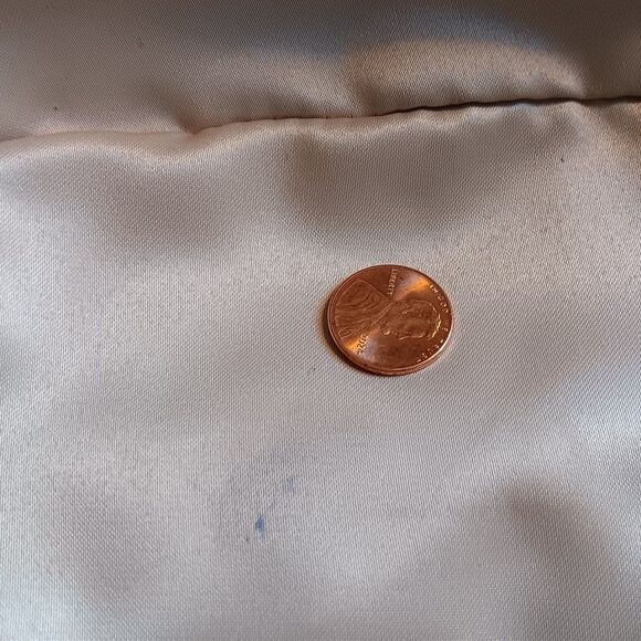 Coach Tote Audrey Sun Starfish Gold Tan Sequin Cinched Shoulder Canvas Bag Beach - Picture 9 of 9